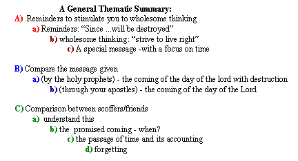 General Thematic Summary: II Peter 3